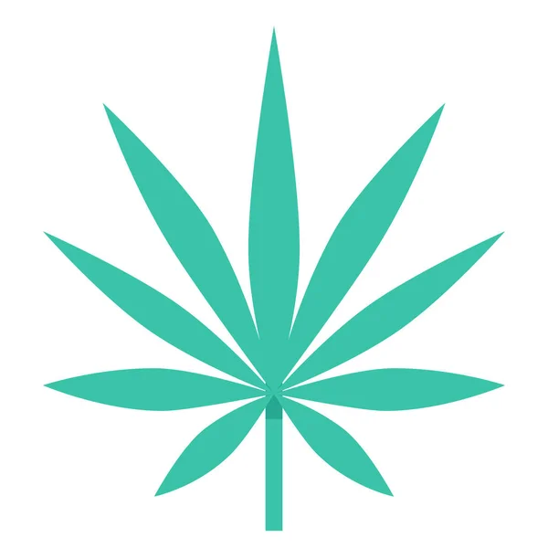 Vector Illustratie Van Cannabis Marihuana Bloemendrug — Stockvector