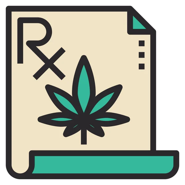 Vector Ilustración Marihuana Cannabis Droga Floral — Archivo Imágenes Vectoriales