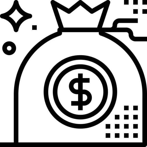 Money Concept Icon Web Vector Illustration — Stock Vector