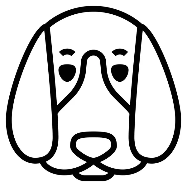 Puppy Modern Concept Icon Website Vector Illustration — Stock Vector