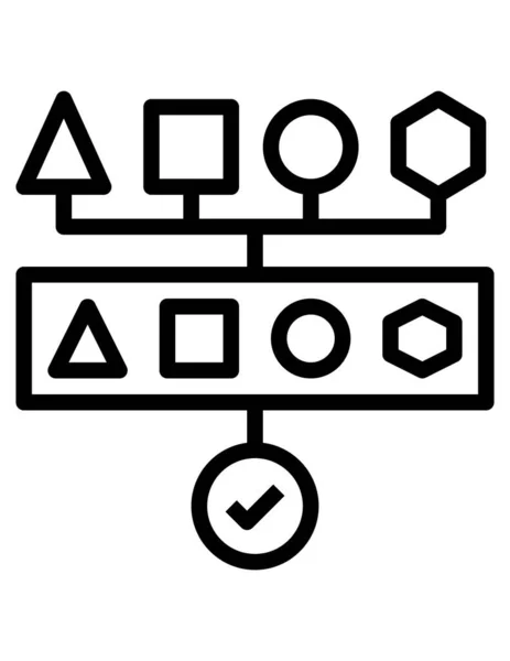 Ícone Processo Dados Ilustração Vetorial —  Vetores de Stock