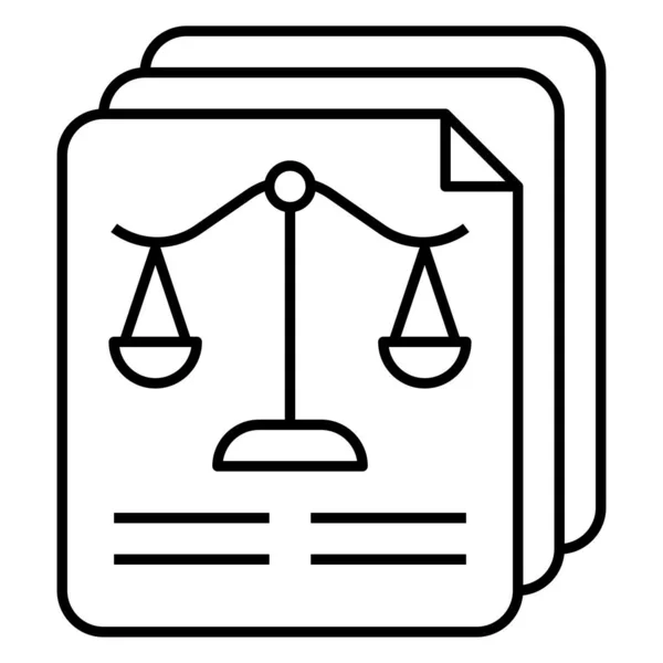 Legal Icon Web Vector Illustration — Stock Vector