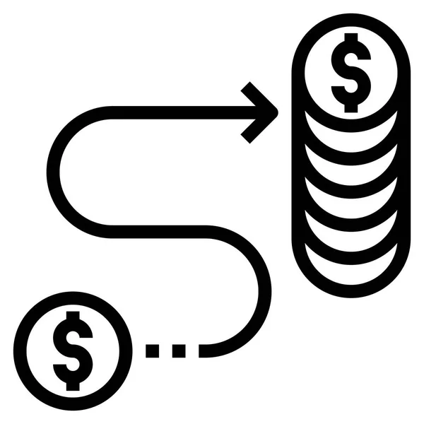 Geld Concept Icoon Voor Web Vector Illustratie — Stockvector