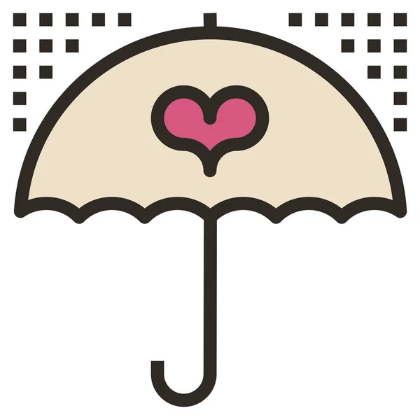 Raining Icon Web Vector Illustration — Stok Vektör