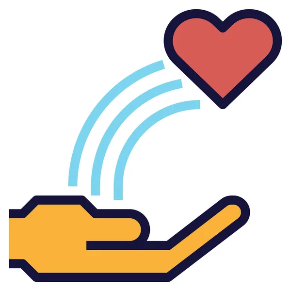 Send Love Icon Web Vector Illustration — Διανυσματικό Αρχείο
