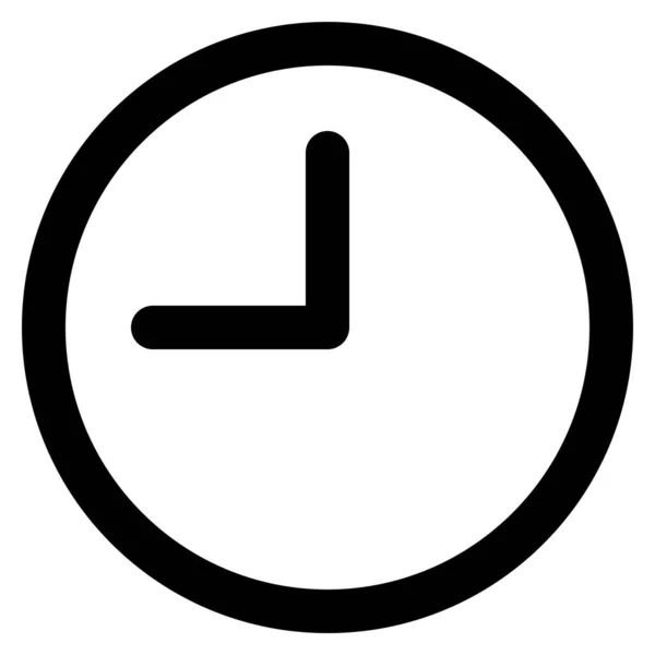 ウェブ用の時計アイコンベクトルイラスト — ストックベクタ