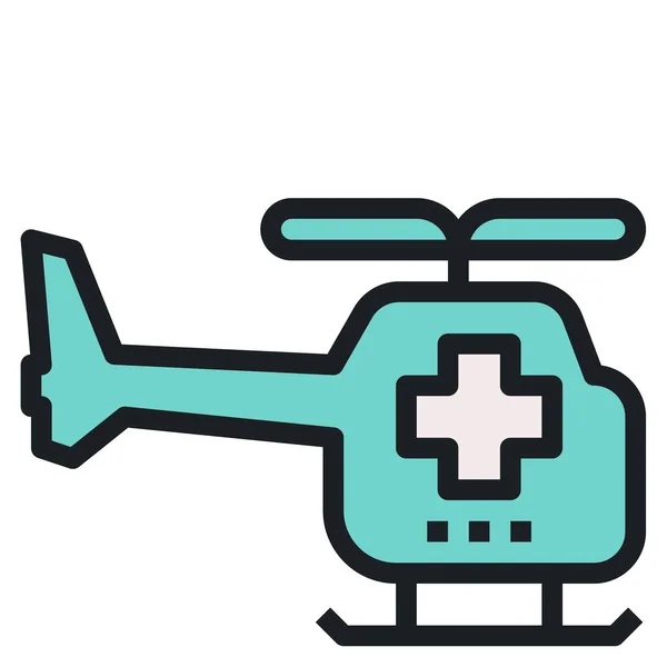 Icono Helicóptero Para Web Ilustración Vectores — Archivo Imágenes Vectoriales