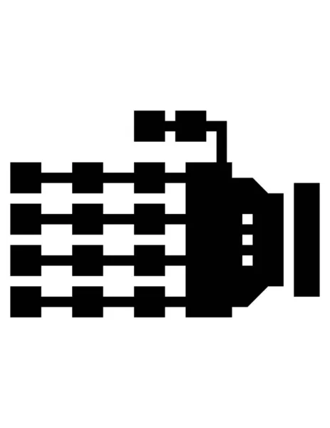 Ikona Ręczna Robota Ilustracja Wektora — Wektor stockowy