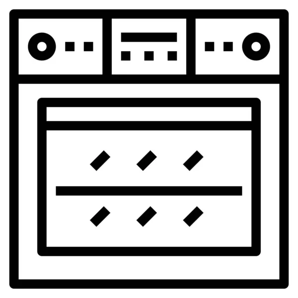Иконка Печи Паутины Векторная Иллюстрация — стоковый вектор