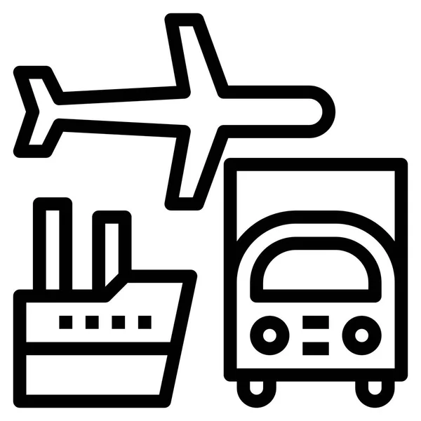 Icono Transporte Para Web Ilustración Vectorial — Archivo Imágenes Vectoriales