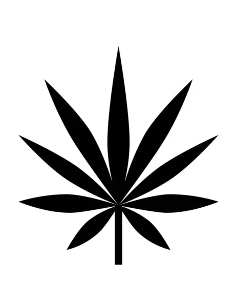 Vector Ilustración Marihuana Cannabis Droga Floral — Archivo Imágenes Vectoriales