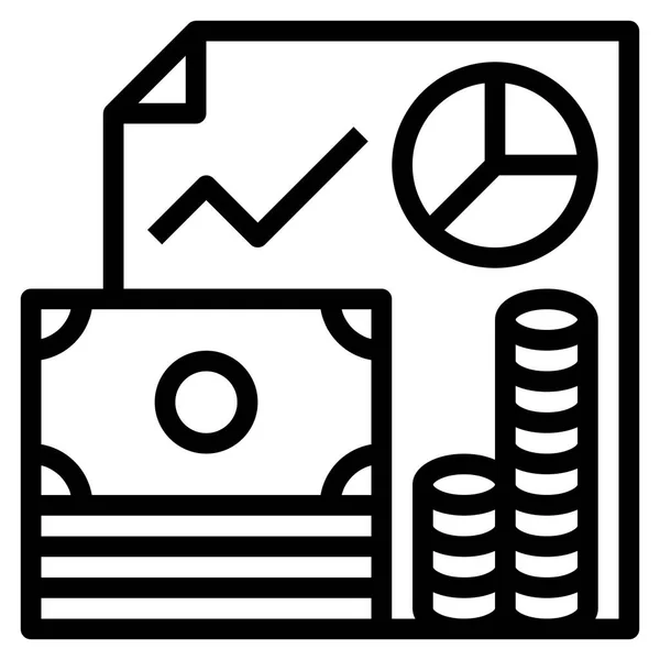 Ícone Conceito Dinheiro Para Web Ilustração Vetorial — Vetor de Stock