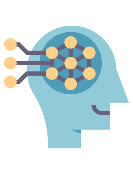 Мозг Виде Человеческой Головы — стоковый вектор