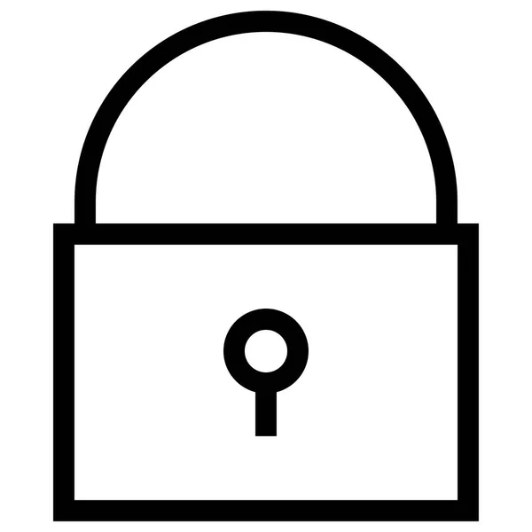 Lock Icon Web Vector Illustration — Stock Vector