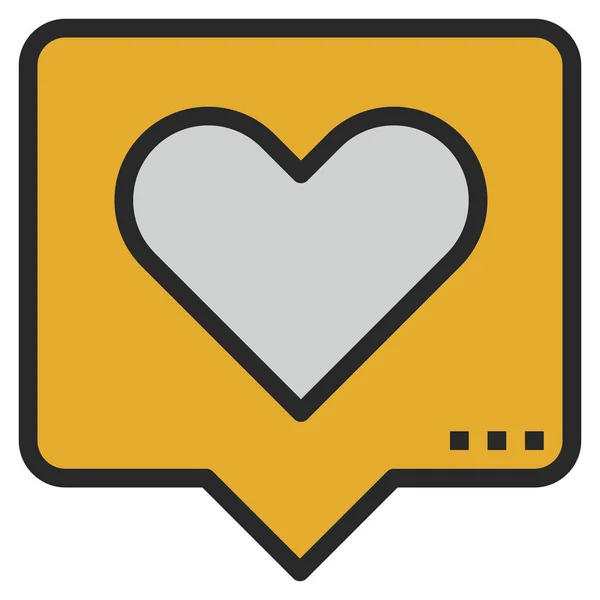 Ikona Miłości Sieci Wektor Ilustracji — Wektor stockowy