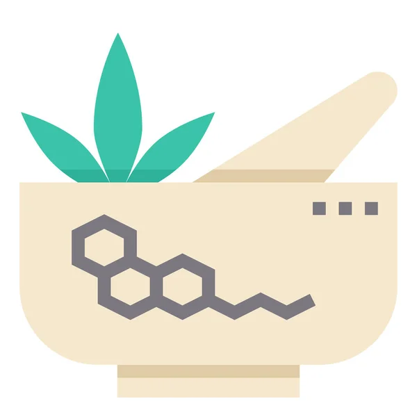 Διανυσματική Απεικόνιση Της Μαριχουάνας Κάνναβης Floral Φάρμακο — Διανυσματικό Αρχείο