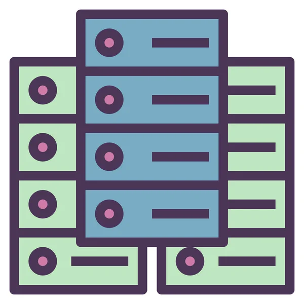 Ícone Dados Para Web Ilustração Vetorial —  Vetores de Stock