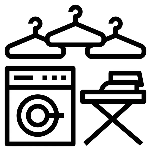 ウェブ用の洗濯アイコンベクトルイラスト — ストックベクタ