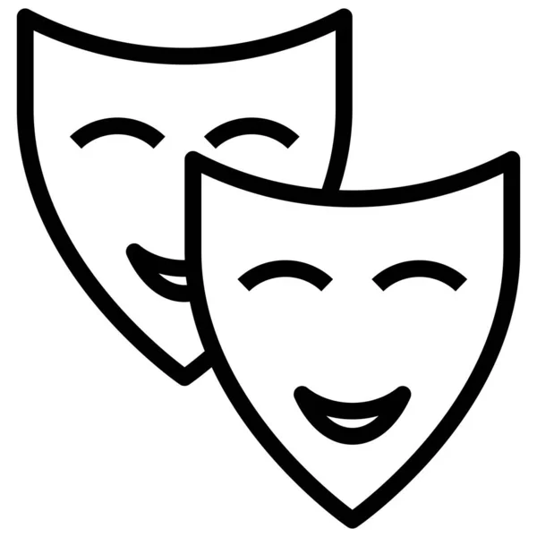 Masken Symbol Vektorillustration — Stockvektor