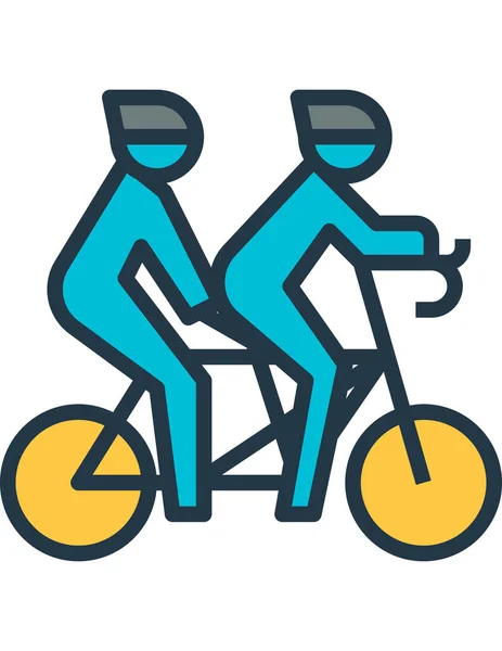 Bicicleta Deporte Vector Icono — Archivo Imágenes Vectoriales