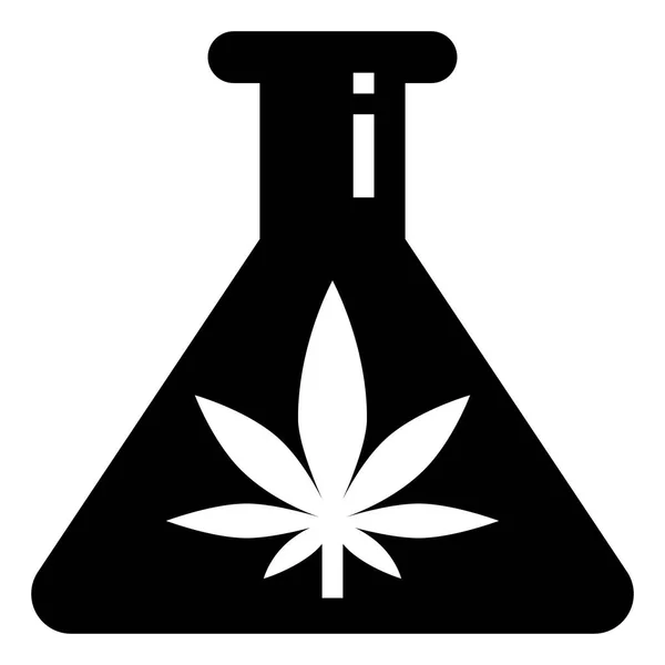 Illustration Vectorielle Cannabis Marijuana Drogue Florale — Image vectorielle
