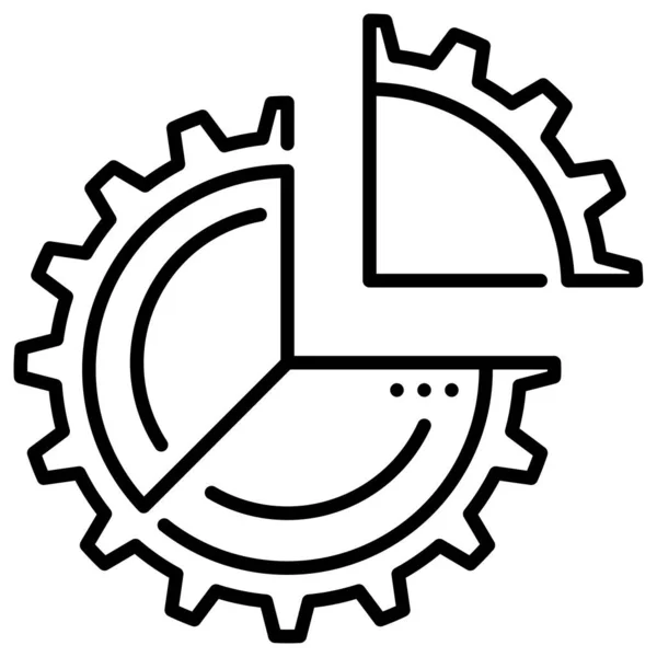 Analytik Diagramm Symbol Vektorillustration — Stockvektor