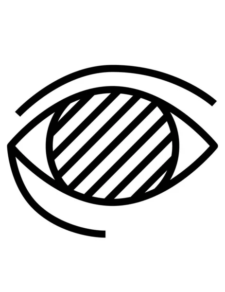 Иконка Глаукомы Векторная Иллюстрация — стоковый вектор