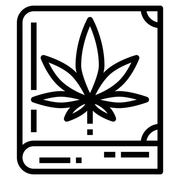 Vector Ilustración Marihuana Cannabis Droga Floral — Archivo Imágenes Vectoriales