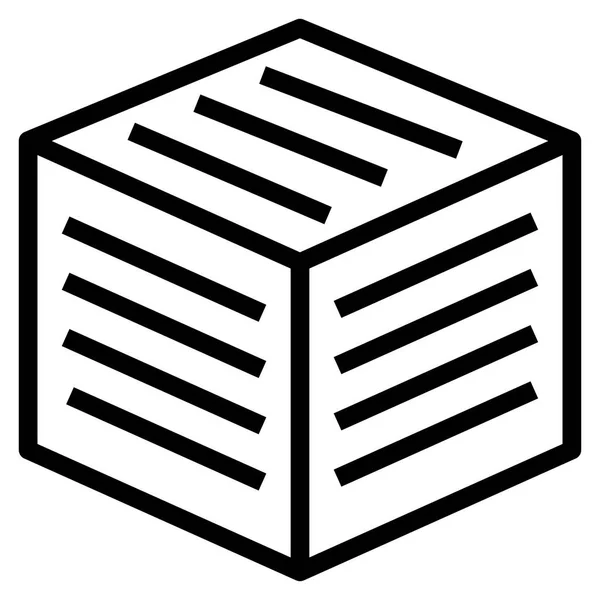 Mehrdimensionales Symbol Für Web Vektorillustration — Stockvektor