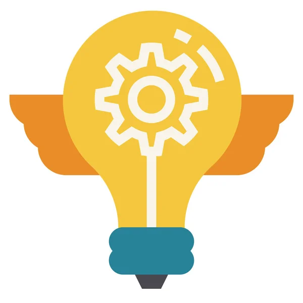 Lightbulb Icon Vector Illustration — Stock Vector