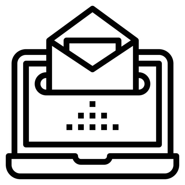 Newsletter Symbol Für Web Vektorillustration — Stockvektor