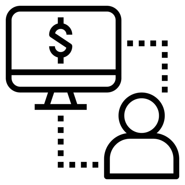 Business Concept Icon Web Vector Illustration — Stock Vector