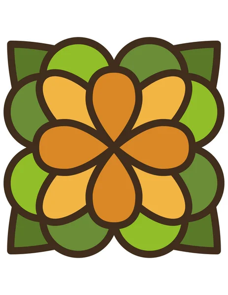 Flower Icon Flat Design Style — Stock Vector