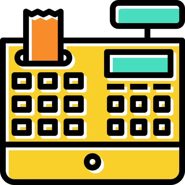 Ícone Plano Dinheiro Ilustração Vetorial — Vetor de Stock