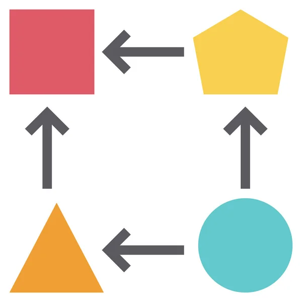 Adaptabilidade Ícone Plano Ilustração Vetorial — Vetor de Stock