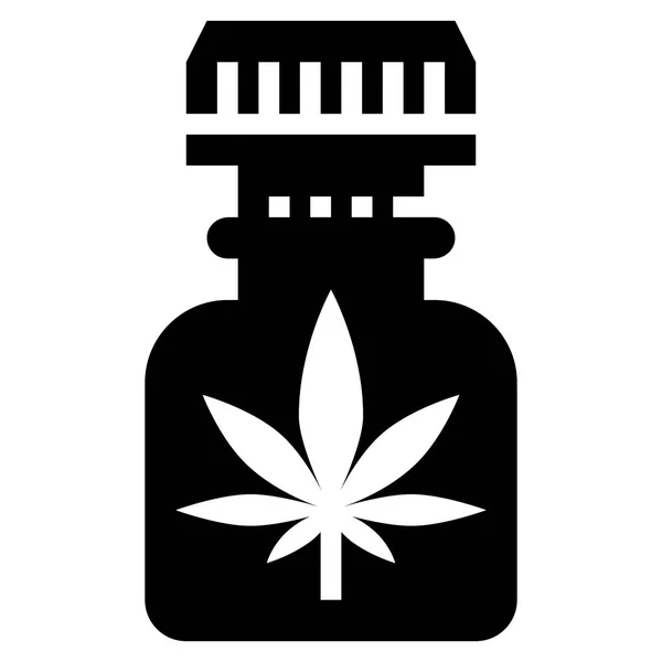 Vector Ilustración Hierba Marihuana Cannabis Droga Floral — Archivo Imágenes Vectoriales