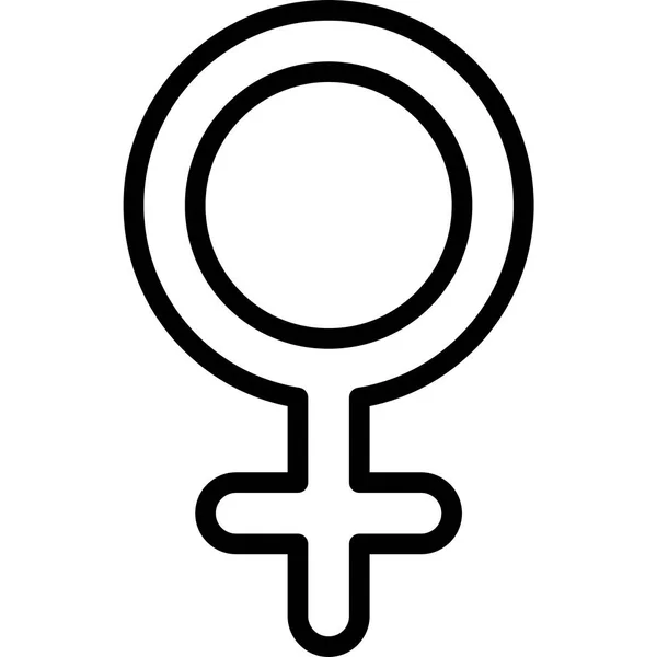 Vrouw Pictogram Voor Web Vector Illustratie — Stockvector