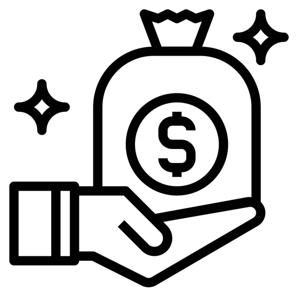 Money Concept Icon Für Web Vektorillustration — Stockvektor