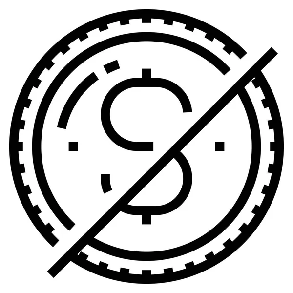 Ikona Koncepcji Pieniędzy Dla Sieci Wektor Ilustracji — Wektor stockowy