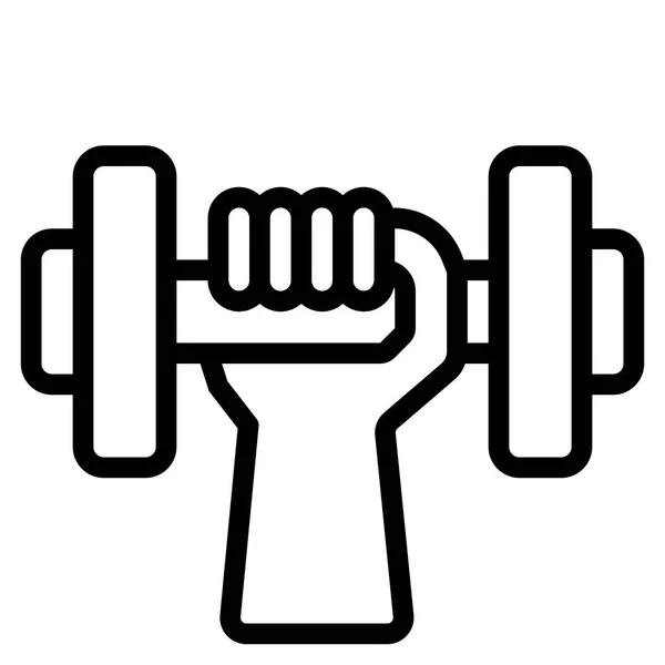 Icono Del Gimnasio Para Web Ilustración Vectores — Vector de stock