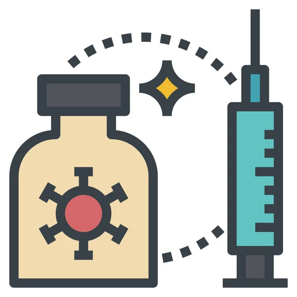 Vaccin Modern Concept Icoon Voor Website Vectorillustratie — Stockvector