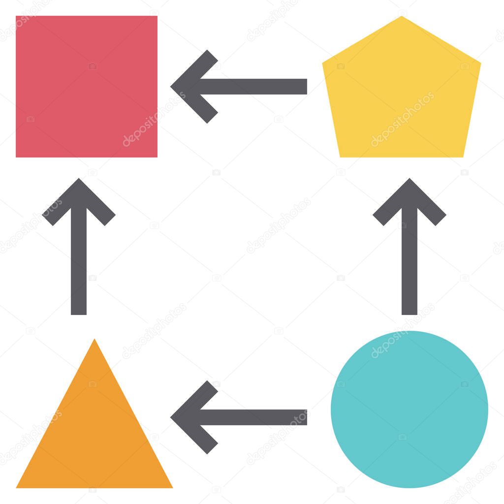 adaptability  flat icon, vector illustration