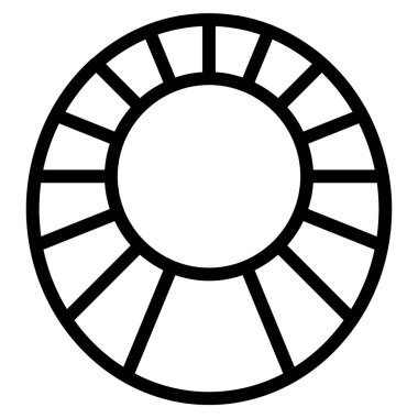 Web için saç simgesi, vektör illüstrasyonu