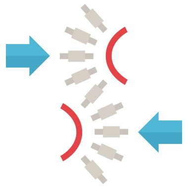 kiropraktik düz simge, vektör illüstrasyonu