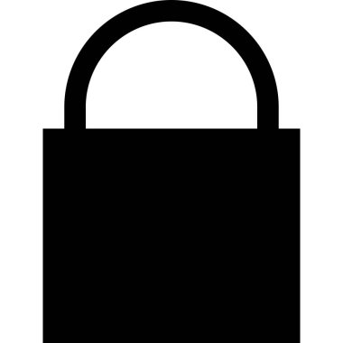 Web için kilit simgesi, vektör illüstrasyonu 