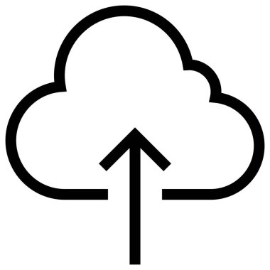 bulut vektör simgesi düz