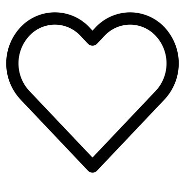 Web için sevgi simgesi, vektör illüstrasyonu 