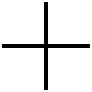 Artı düz simge, vektör illüstrasyonu 