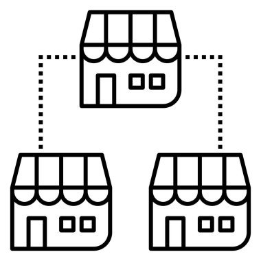 Web, vektör illüstrasyonu için iş konsepti simgesi