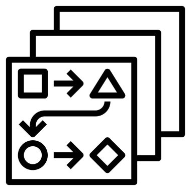 Web, vektör illüstrasyonu için plan simgesi